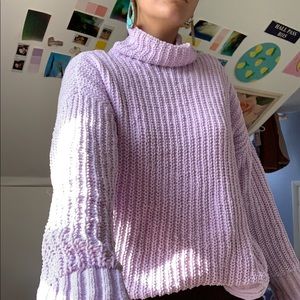 Purple Knit Sweater
